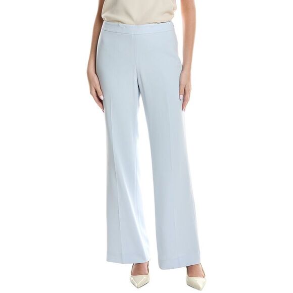 Lafayette 148 New York Pants - Lafayette 148 New York Womens  Gates Side Zip Flared Pant, Blue